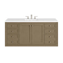 James Martin Chicago 60" Single Bathroom Vanity, Walnut Whisper