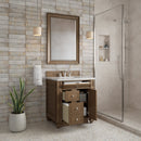 James Martin Bristol 30" Single Bathroom Vanity, Saddle Brown
