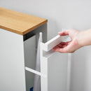 Pull-Out Bathroom Storage Cabinet - Steel + Wood