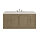 James Martin Chicago 60" Single Bathroom Vanity, Walnut Whisper