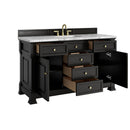 James Martin Brookfield 60" Single Bathroom Vanity, Black Onyx