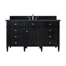 James Martin Brittany 60" Single Bathroom Vanity, Black Onyx