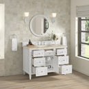 James Martin Lorelai 48" Single Bathroom Vanity, Bright White