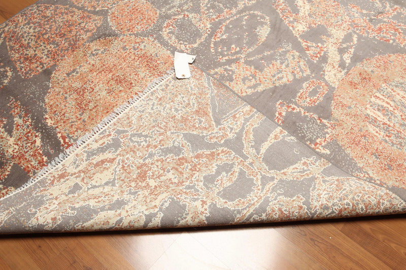 6x9 Gray Hand knotted 100% Wool Persian Oriental Area Rug