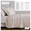 Dot Stitched Ruffled Quilt Set - Dot-Ruffled Collection by Great Bay Home