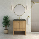 James Martin Hudson 30" Single Bathroom Vanity, Light Natural Oak