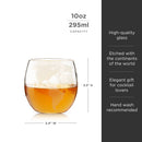 Globe Whiskey Tumblers Set of 2 by Viski