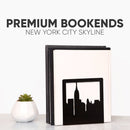NYC Skyline Bookends 2-Pack – Metal Book Ends by Geomod