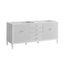 James Martin Myrrin 72" Single Bathroom Vanity, Bright White