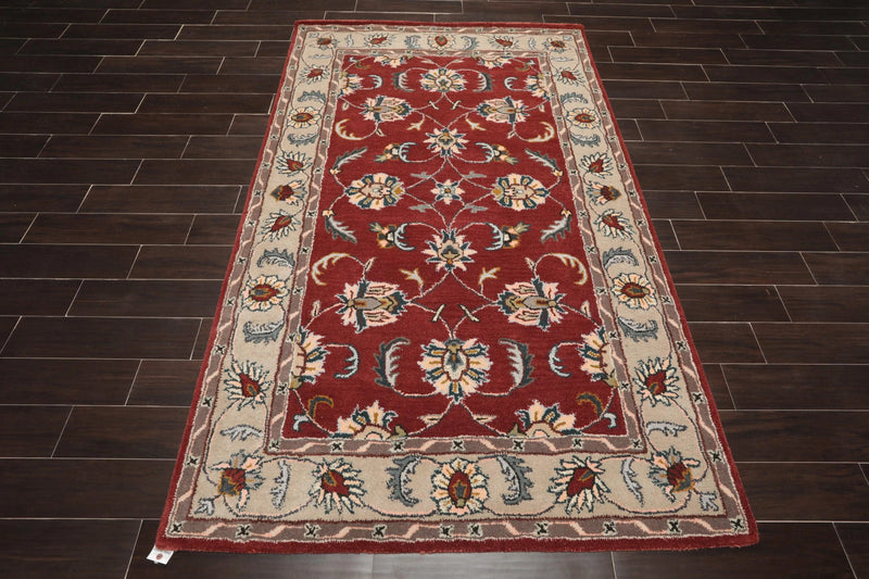 5' x 8' Handmade 100% Wool Traditional Oriental Area Rug Plum