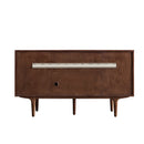 James Martin Amberly 60" Dual Mount Single Bathroom Vanity, Mid-Century Walnut