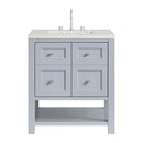 James Martin Breckenridge 30" Single Bathroom Vanity, Serenity Blue