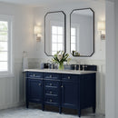 James Martin Brittany 60" Double Bathroom Vanity, Victory Blue