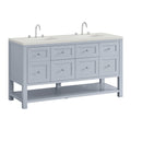 James Martin Breckenridge 60" Double Bathroom Vanity, Serenity Blue