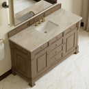 James Martin Brookfield 60" Single Bathroom Vanity, Pecan