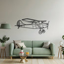 O-1 Bird Dog Metal Aircraft Wall Art - NCP0434