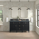 James Martin Lorelai 60" Double Bathroom Vanity, Black Onyx