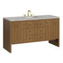 James Martin Hudson 60" Single Bathroom Vanity, Honey Oak