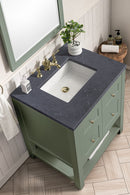 James Martin Breckenridge 30" Single Bathroom Vanity, Smokey Celadon