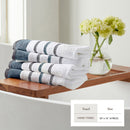 Decorative Cotton Stripe Bath Towel Set - Noelle Collection by Great Bay Home