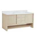 James Martin Marigot 72" Double Bathroom Vanity, Sunwashed Oak