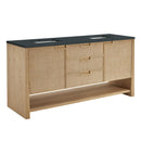 James Martin Solene 72" Double Bathroom Vanity, Seaside Oak