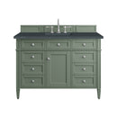 James Martin Brittany 48" Single Bathroom Vanity, Smokey Celadon
