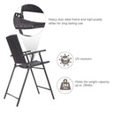 Set of 4 Folding Rattan Bar Chairs with Footrests and Armrests for Outdoors and Indoors by LJGDeals