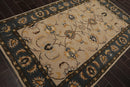5' x 8' Handmade 100% Wool Traditional Oriental Area Rug Traditional Beige