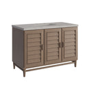 James Martin Portland 48" Single Bathroom Vanity, Whitewashed Walnut