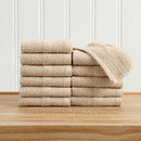 100% Cotton Woven Texture Bath Towel Set - Marbella Collection by Great Bay Home