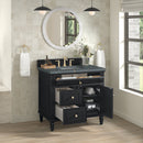 James Martin Lorelai 36" Single Bathroom Vanity, Black Onyx