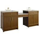 James Martin Bellshire 84" Double Bathroom Vanity, Honey Oak