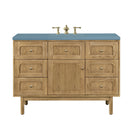 James Martin Laurent 48" Dual Mount Single Bathroom Vanity, Light Natural Oak
