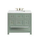 James Martin Breckenridge 36" Single Bathroom Vanity, Smokey Celadon