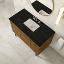 James Martin Laurent 48" Dual Mount Single Bathroom Vanity, Honey Oak