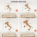 Wooden Map of Italy – Oak