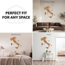 Wooden Map of Italy – Oak