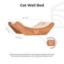 Floating Cat Shelf Perch Oak