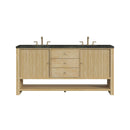 James Martin Marigot 72" Double Bathroom Vanity, Sunwashed Oak