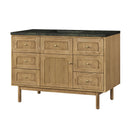 James Martin Laurent 48" Dual Mount Single Bathroom Vanity, Light Natural Oak