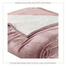 Velvet Plush Sherpa Bed Blanket - Sherpa Fleece Collection by Great Bay Home