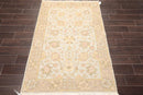 3'10" x 5'10" Hand Knotted Reversible Wool Area Rug Blue
