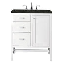 James Martin Addison 30" Single Bathroom Vanity, Glossy White