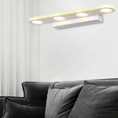 GobekUsa Oblong Bathroom LED Vanity Light Acrylic 4/6 Lights Simplicity Wall Mounted Mirror Lighting in Warm/White