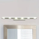 GobekUsa Oblong Bathroom LED Vanity Light Acrylic 4/6 Lights Simplicity Wall Mounted Mirror Lighting in Warm/White