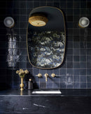 Oblong Brass Mirror - Modern Rectangle Mirror