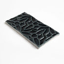 Obsidian Crackled Barcelona Ceramic Accent Tiles 4x8