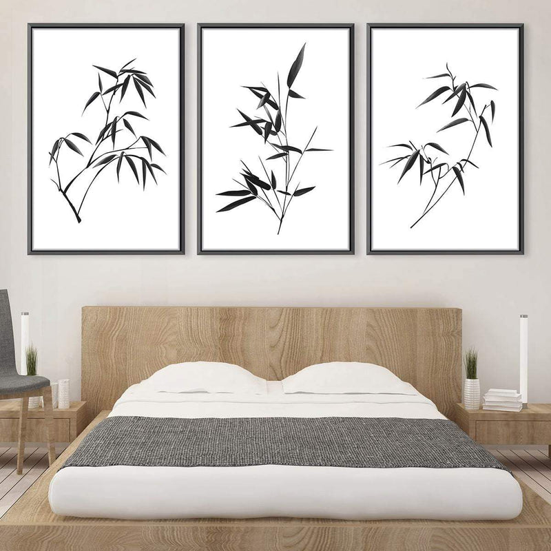 Obsidian Leaf Canvas