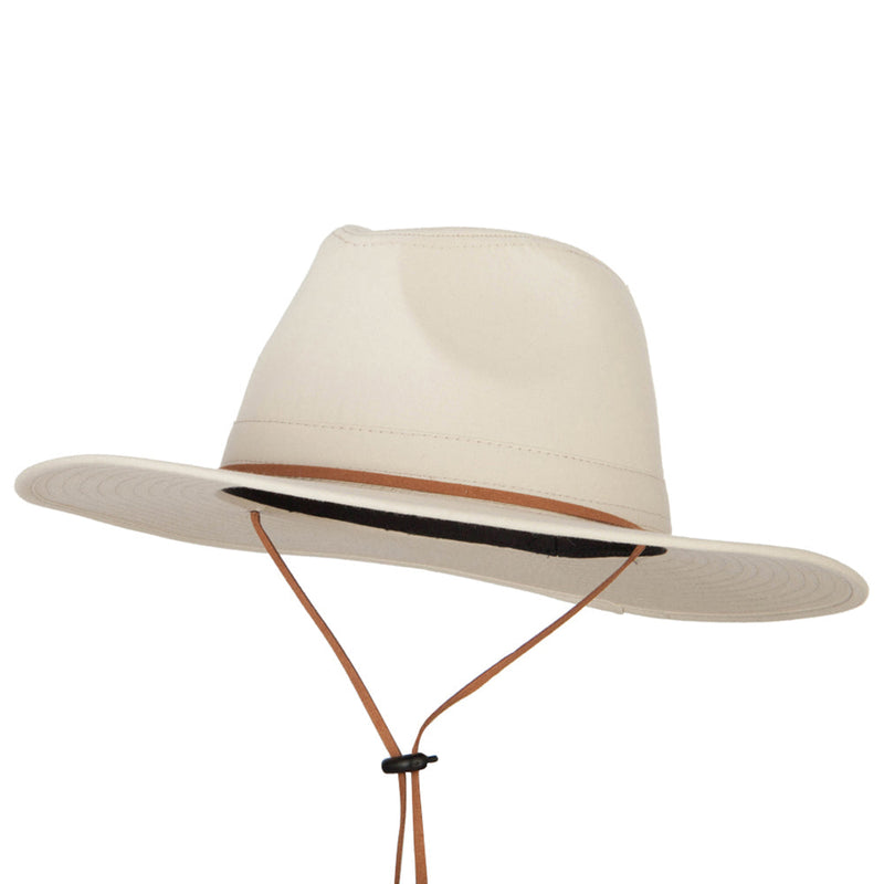 Men's Cotton Canvas Outback Style Fedora Hat
